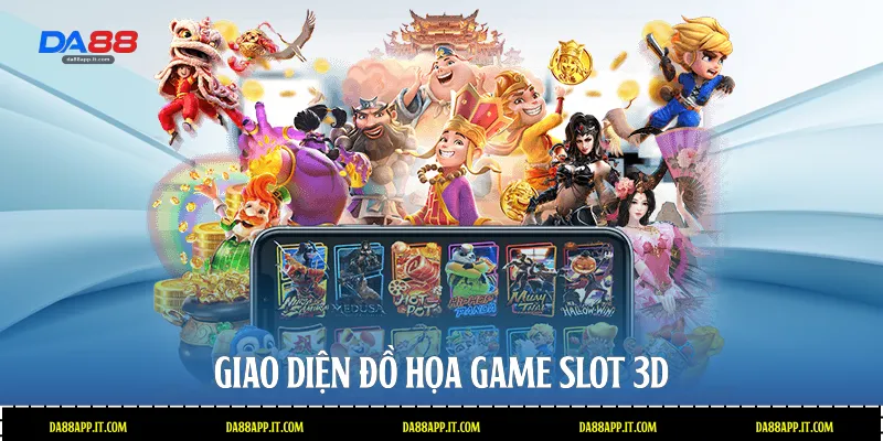 Giao diện đồ họa game slot 3D 