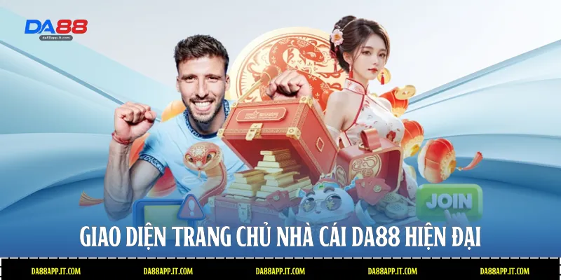 Giao diện trang chủ nhà cái Da88 hiện đại 
