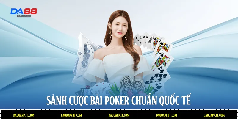 Sảnh cược bài poker chuẩn quốc tế 